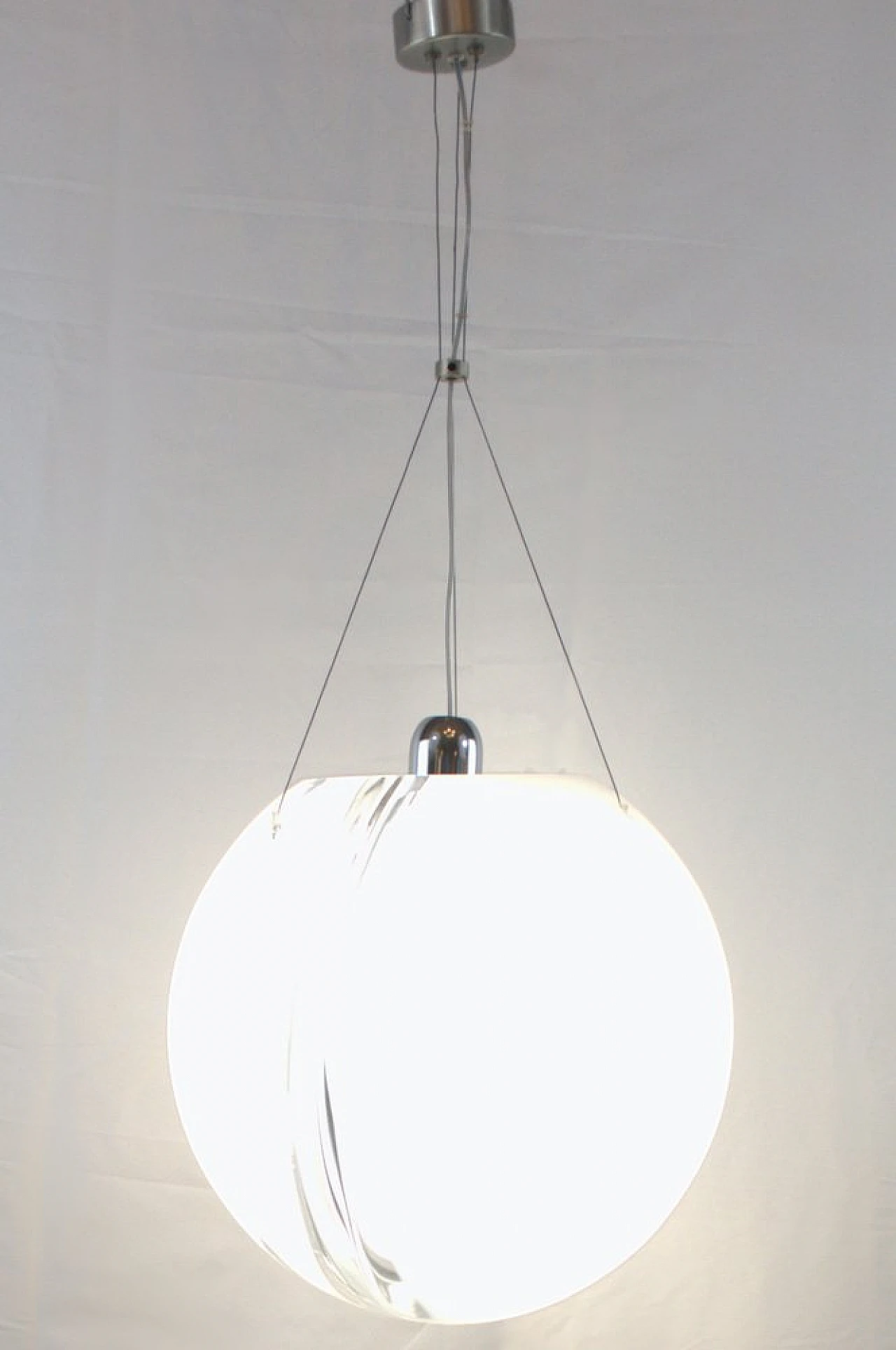 SP POC 35 ceiling lamp in glass by B. Maggioli for Vistosi, 2000s 4