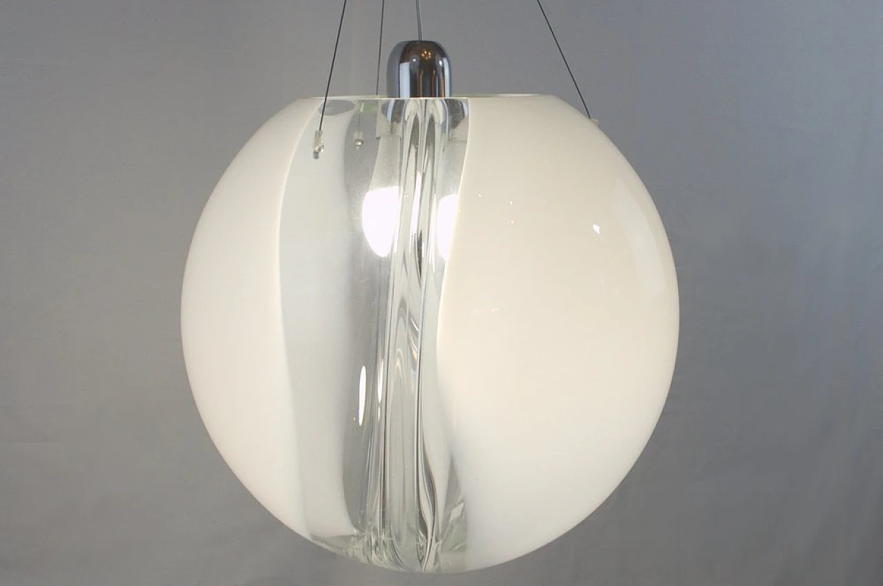 SP POC 35 ceiling lamp in glass by B. Maggioli for Vistosi, 2000s 5