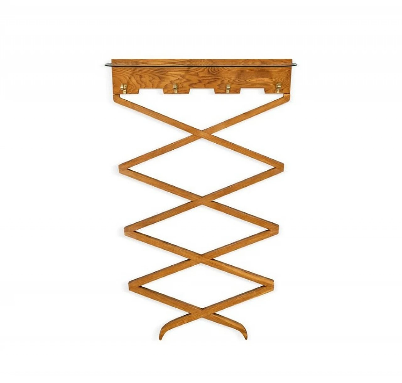 Clothes rack in walnut by Osvaldo Borsani for ABV, 1940s 1