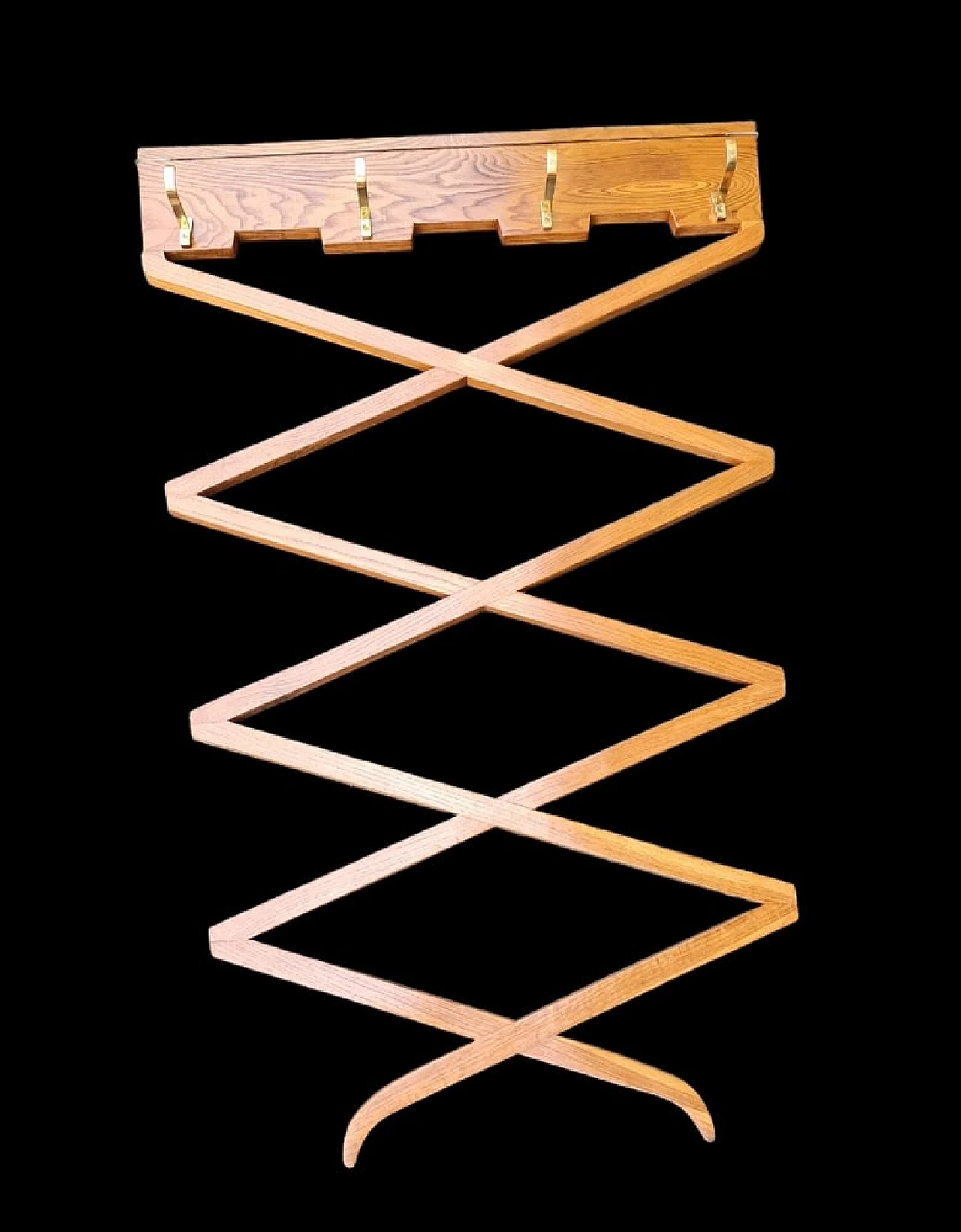 Clothes rack in walnut by Osvaldo Borsani for ABV, 1940s 2