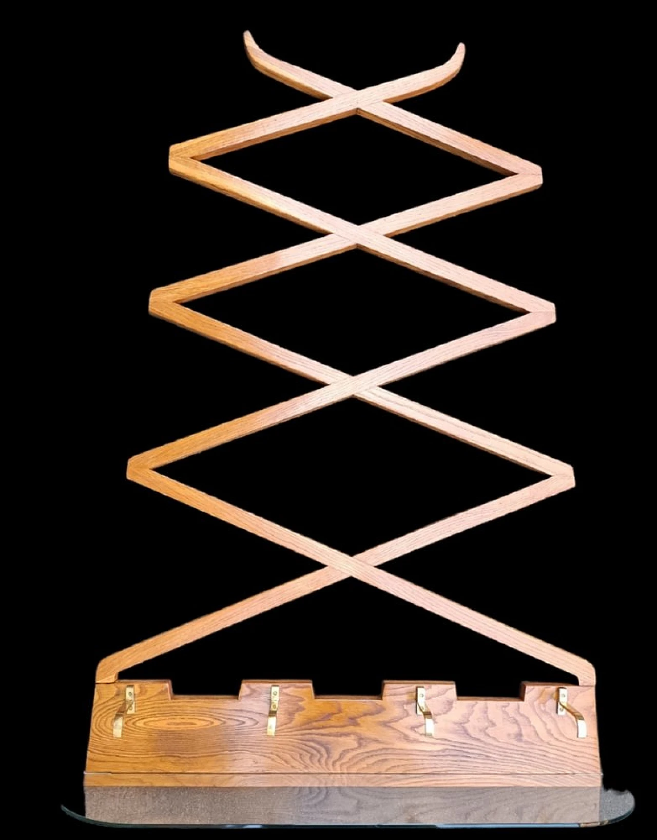 Clothes rack in walnut by Osvaldo Borsani for ABV, 1940s 3