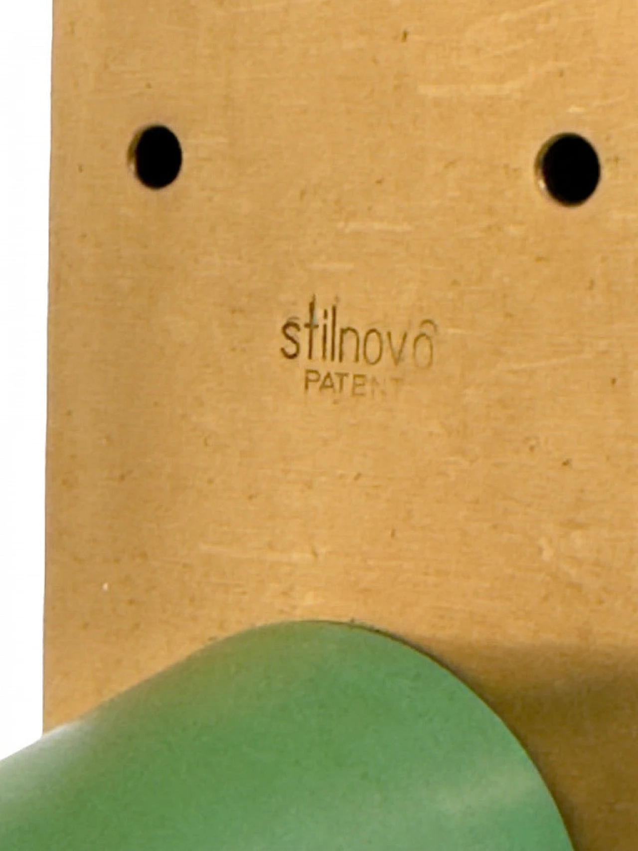 Pair of brass and green aluminium wall lamps by Stilnovo, 1950s 7