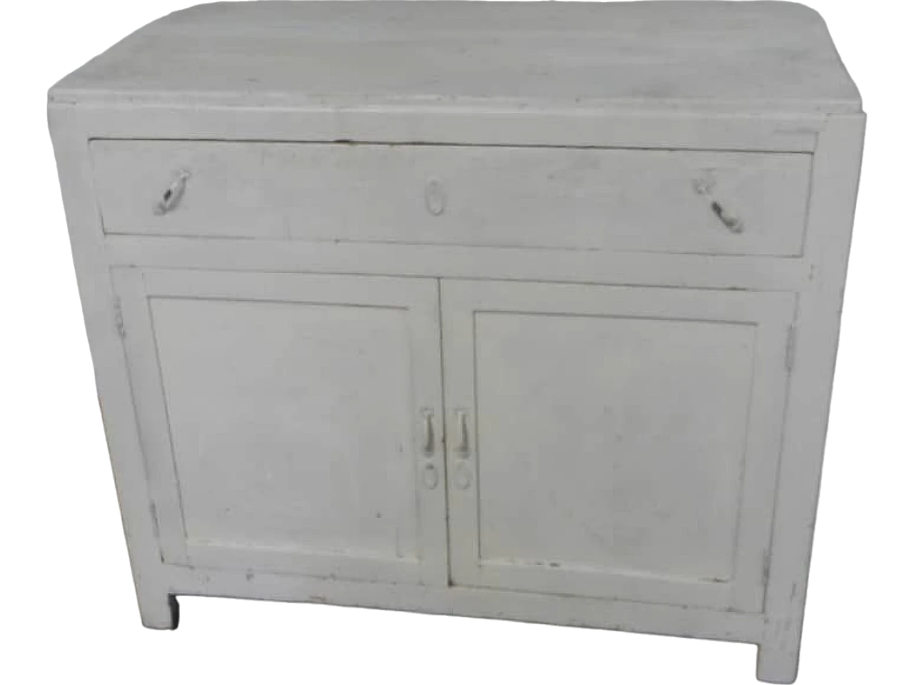 White varnished spruce sideboard, 1960s 12