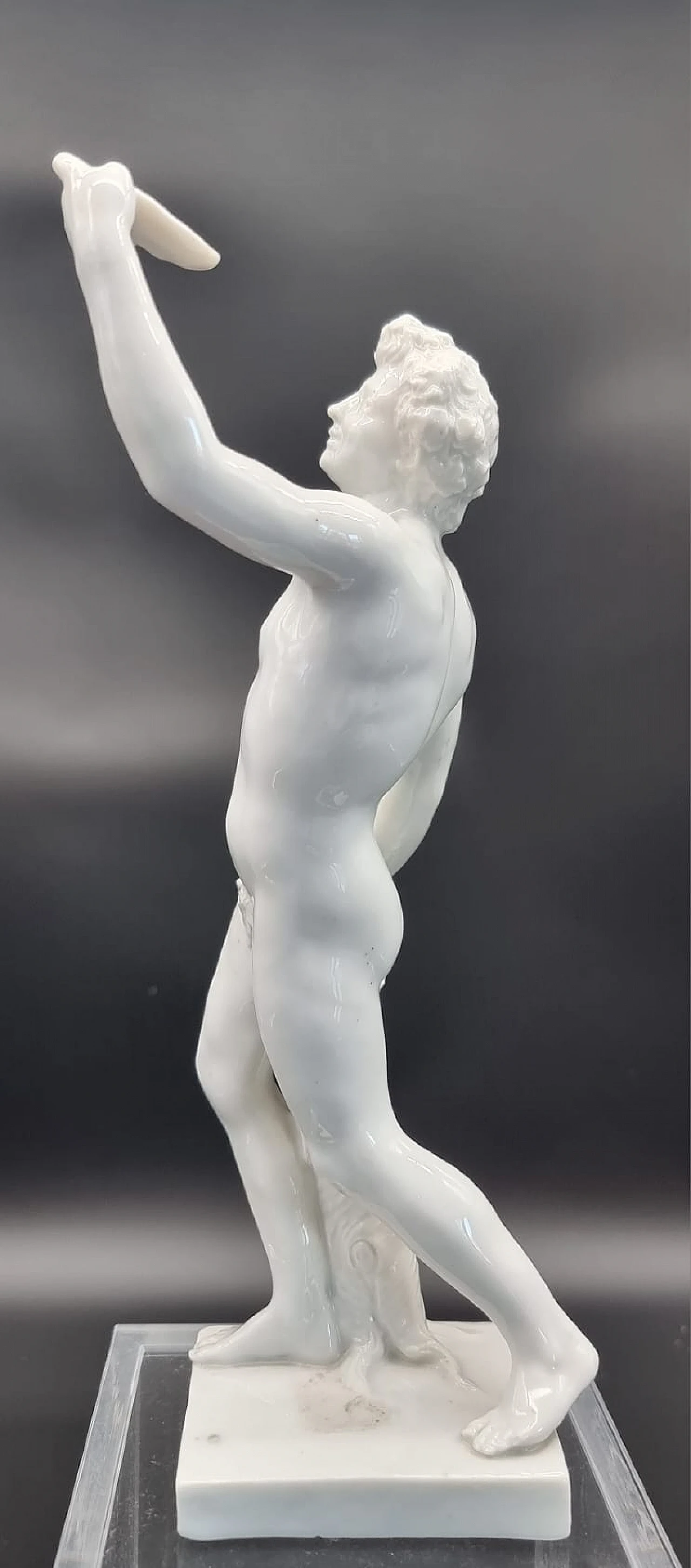 White porcelain statue depicting Bacchus, early 20th century 5