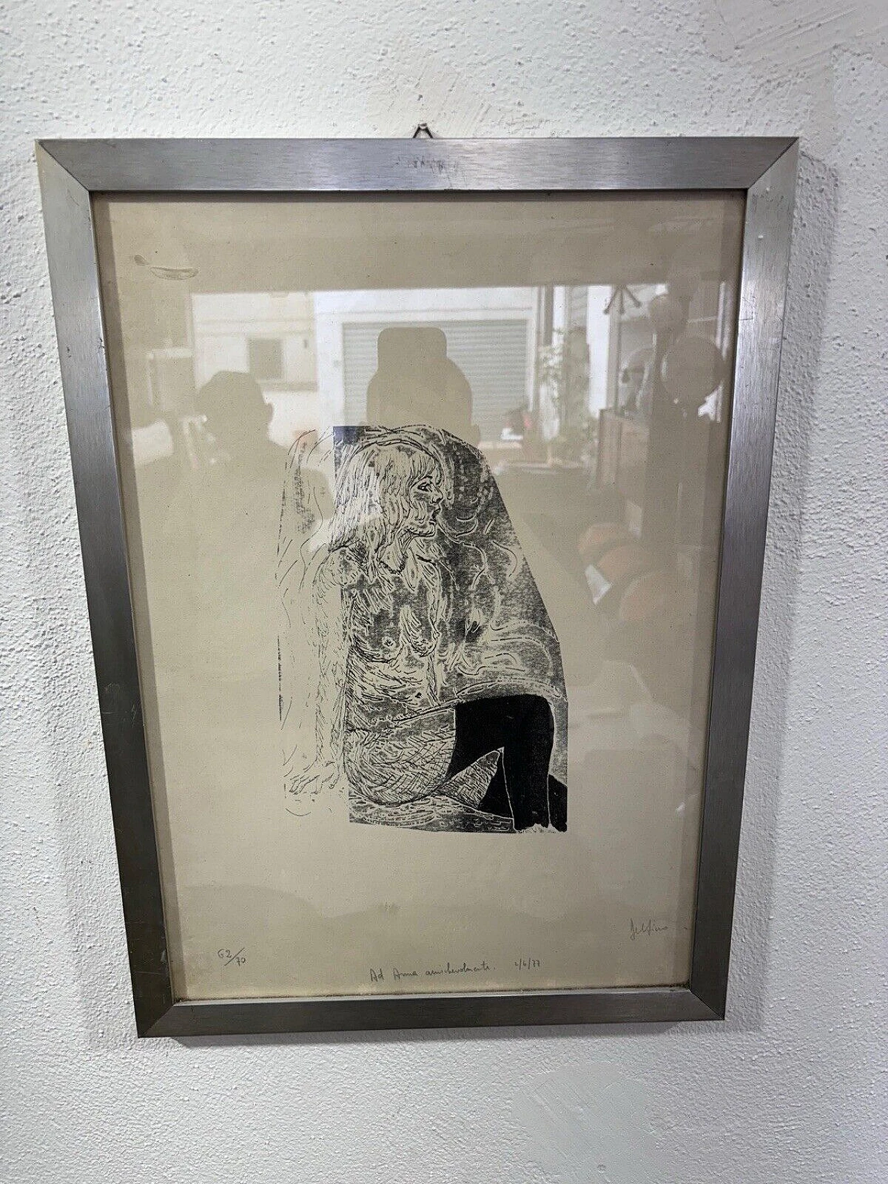 Delfino, Profile of a Woman, lithograph, 1977 5