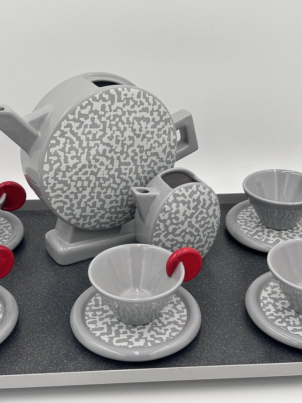 Coffee set in Memphis ceramics, 1980s 5