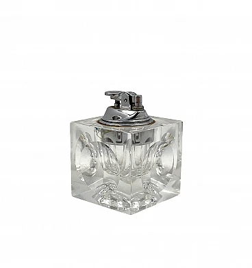 French crystal table lighter, 1970s