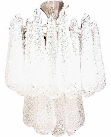 Murano glass chandelier with grit, 1970s