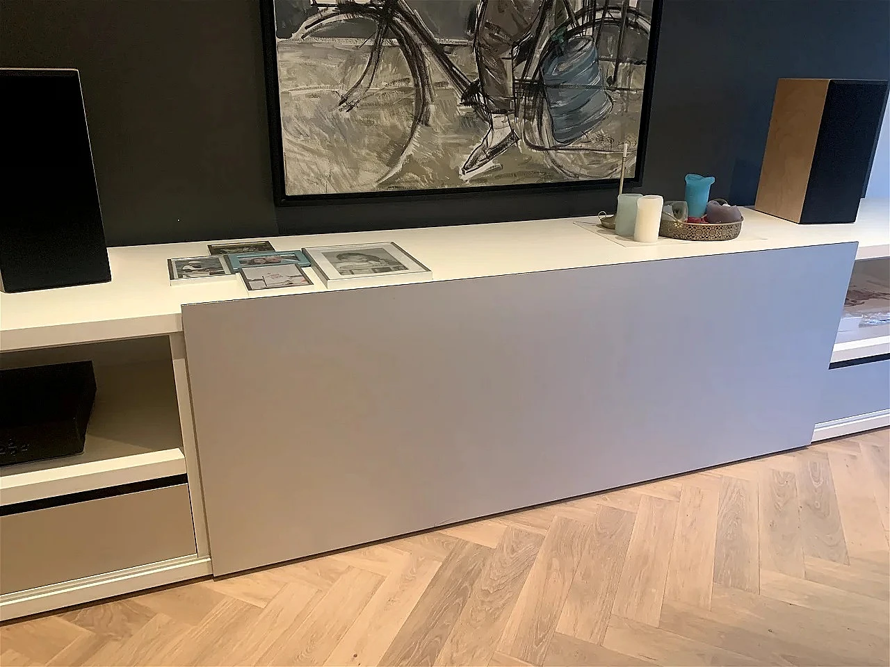 Sideboard 3M-360 HI FI in laquered wood by G. Cappellini, 2000s 2