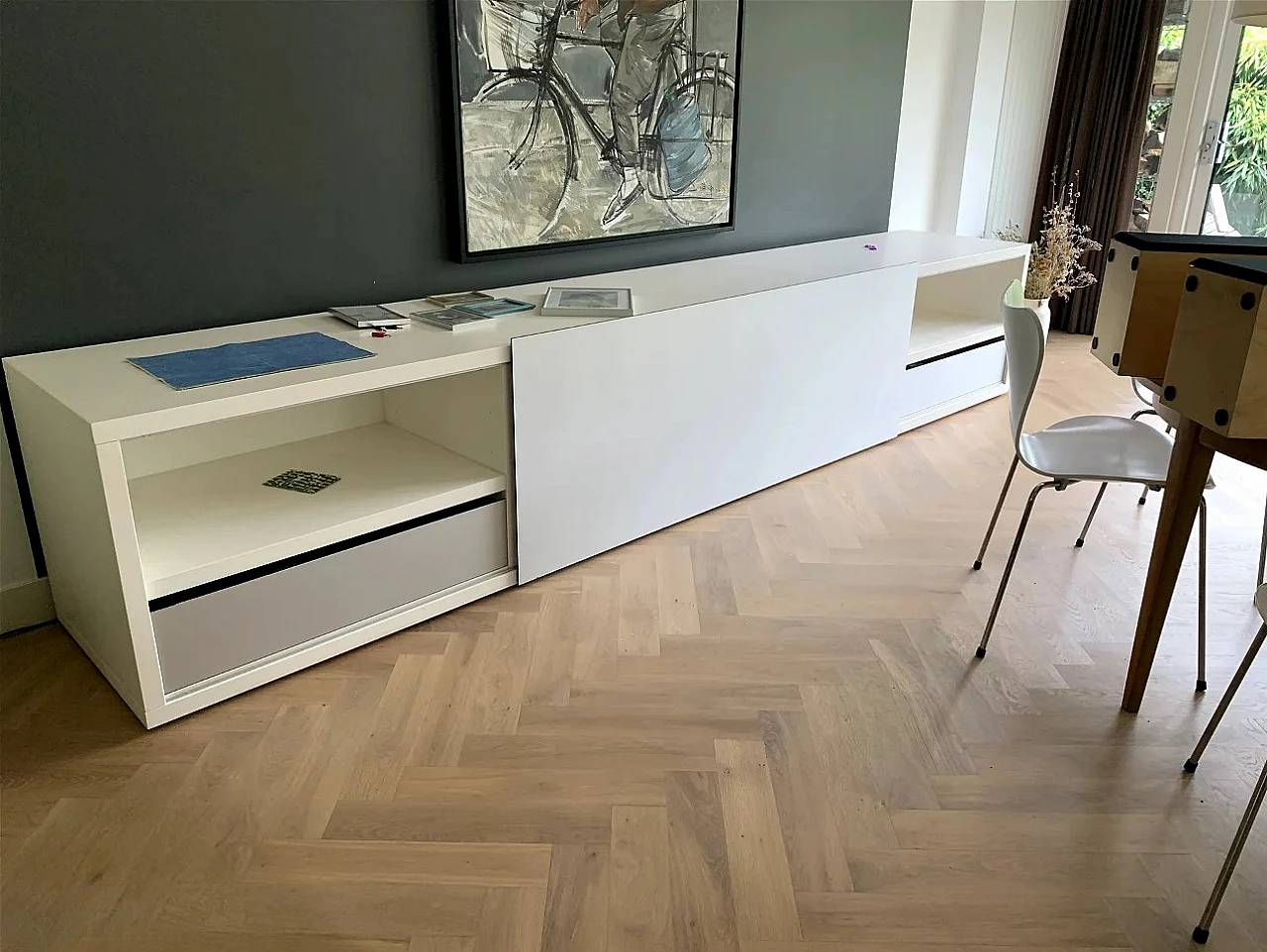 Sideboard 3M-360 HI FI in laquered wood by G. Cappellini, 2000s 3