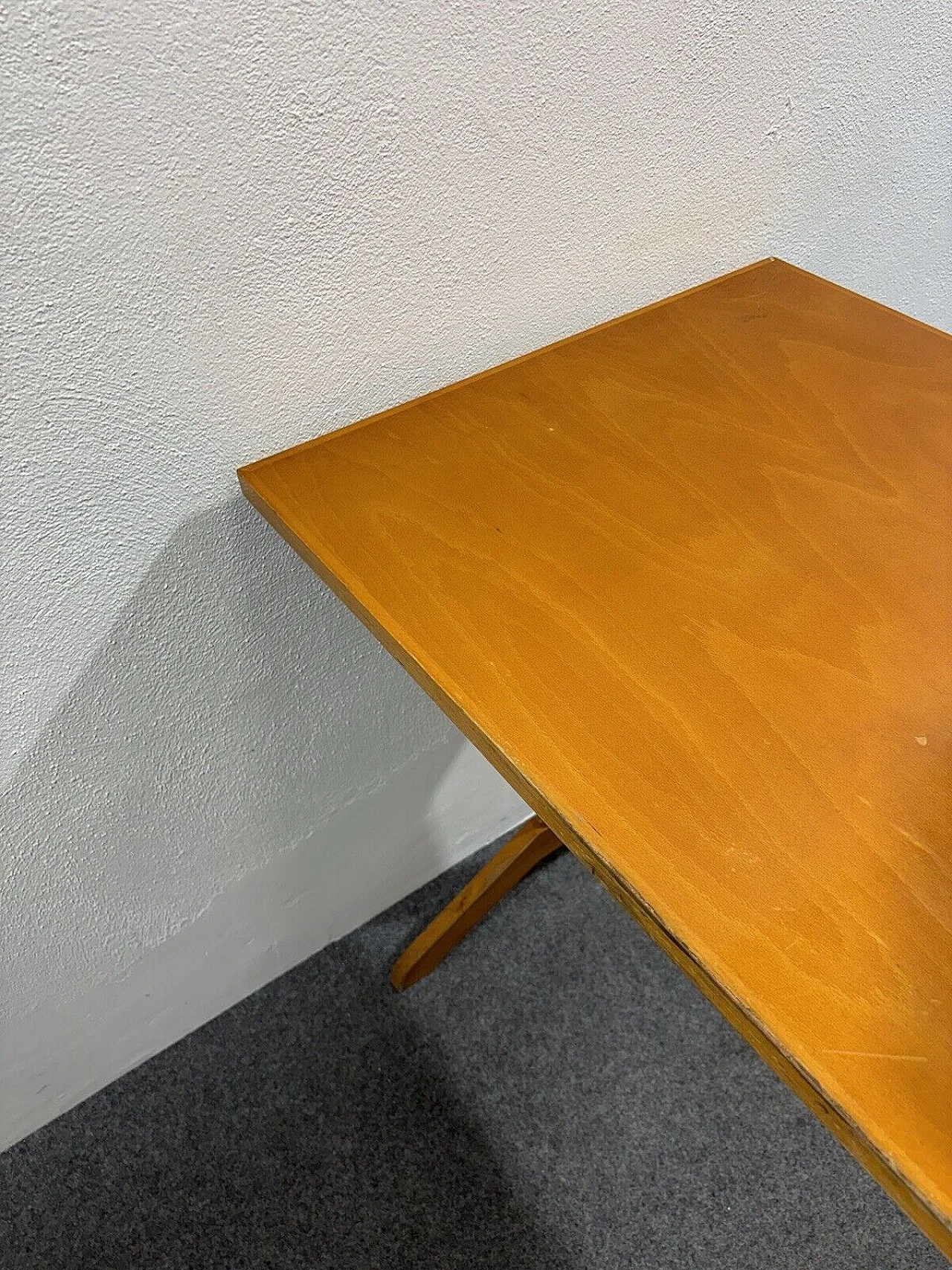 Wood desk with drawers, 1950s 11