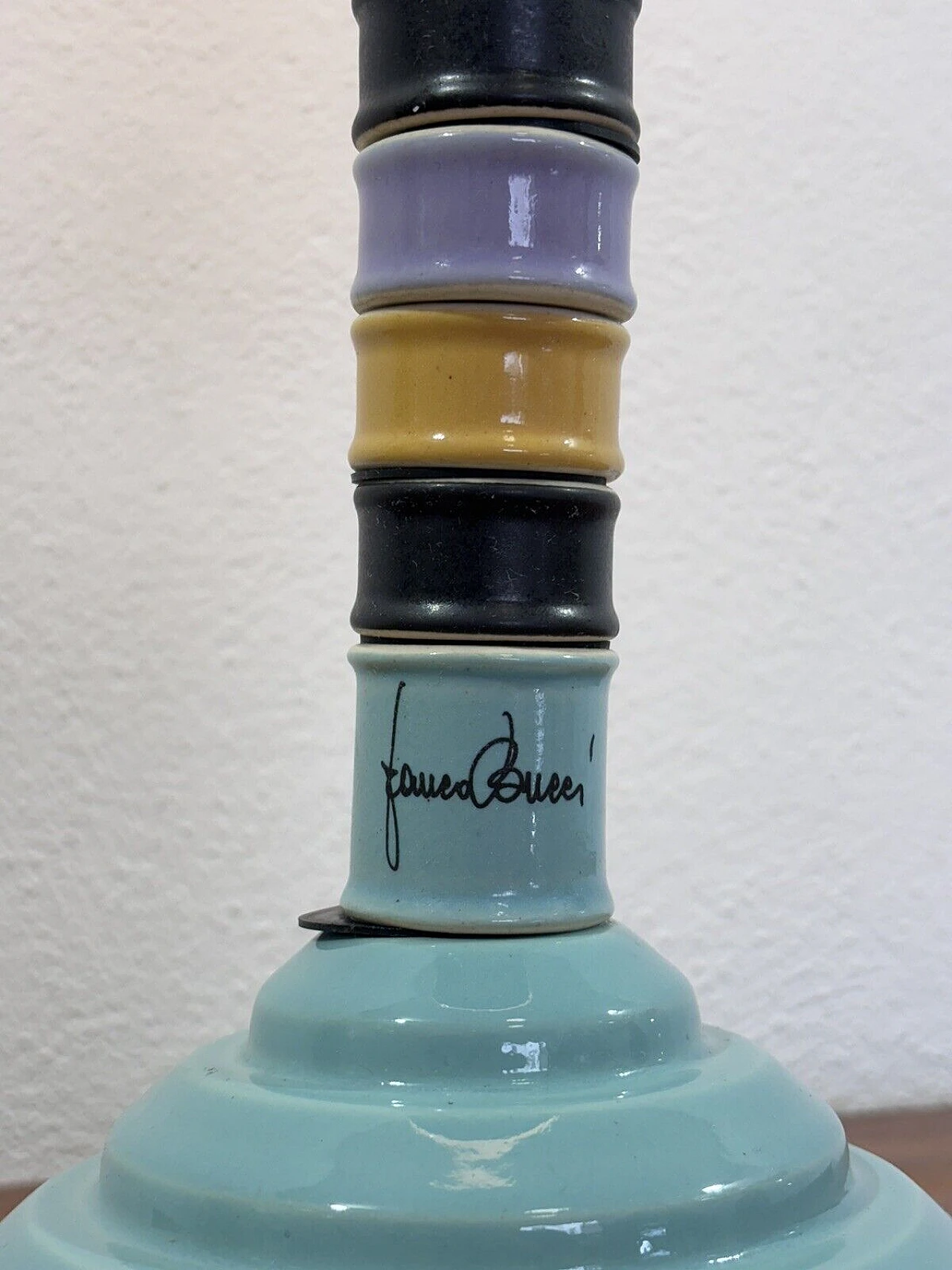 Lampada da tavolo in ceramica di Franco Bucci, anni '70 4