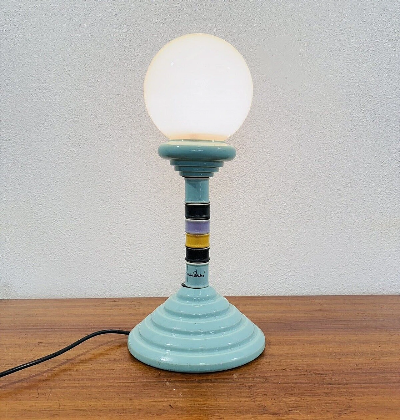 Ceramic table lamp by Franco Bucci, 1970s 7