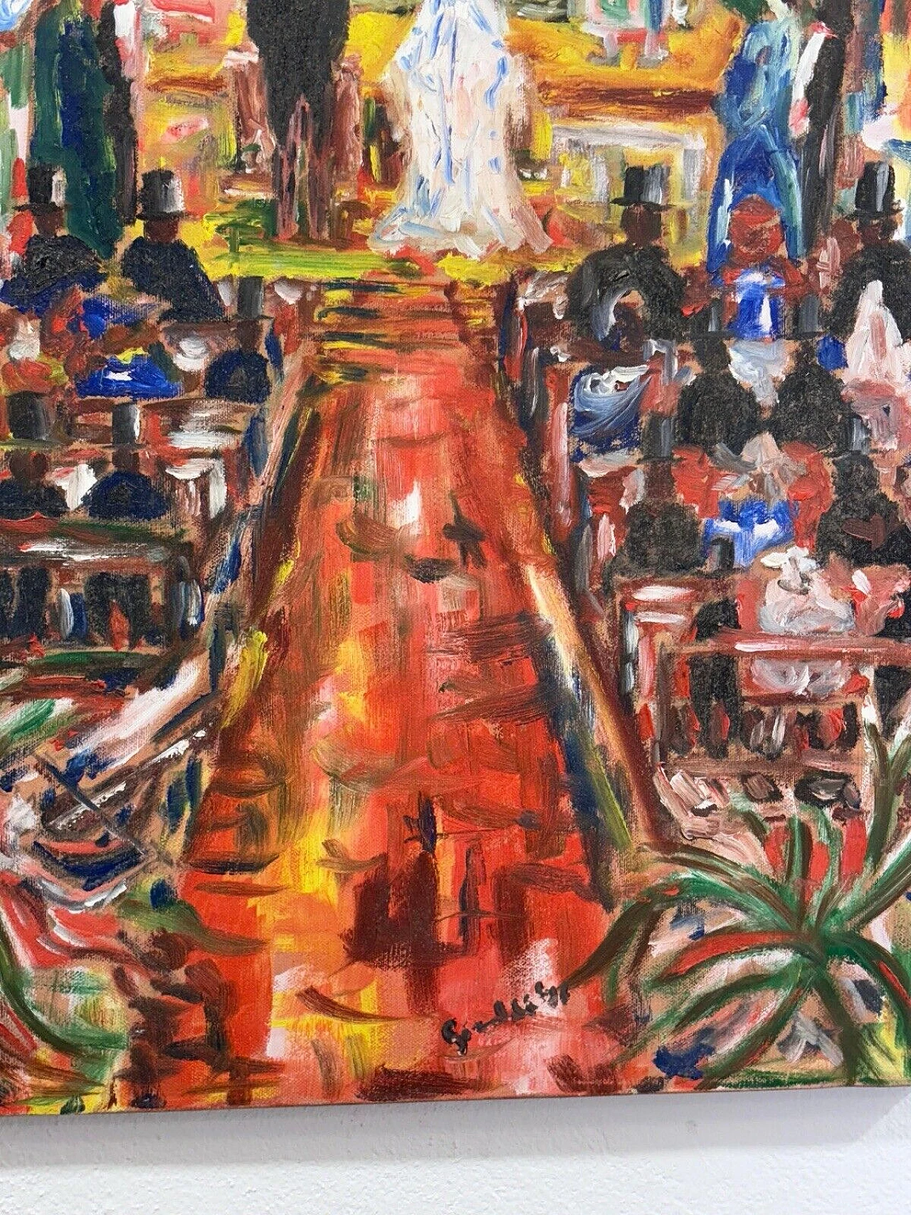 Wedding, oil painting on canvas, 1960s 4