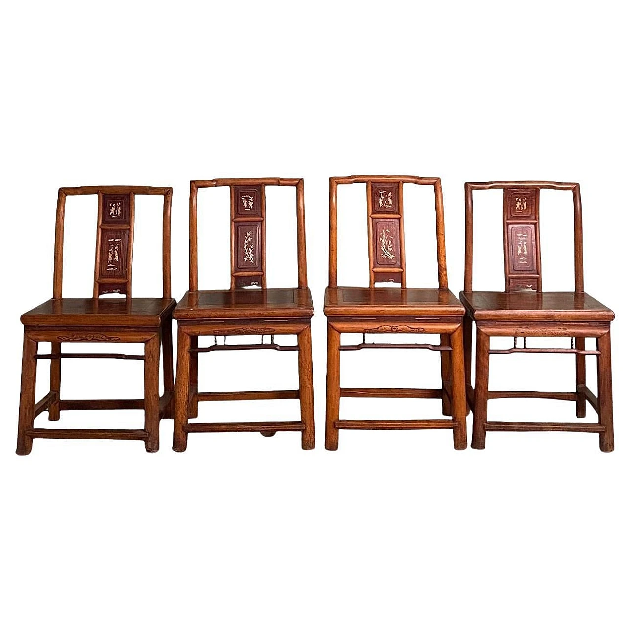 4 Chinese Ming style ceremonial chairs, late 19th century 1