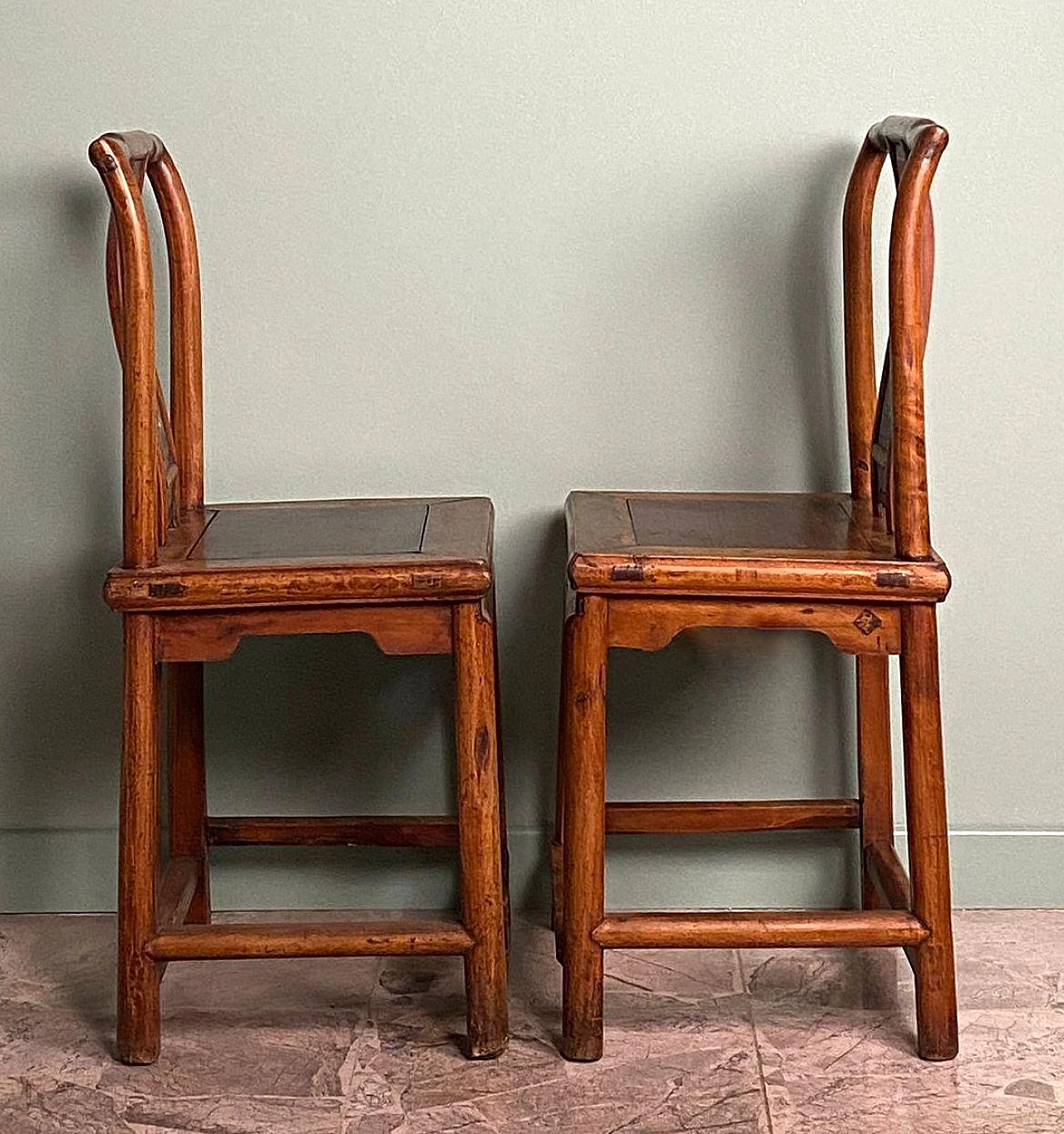 4 Chinese Ming style ceremonial chairs, late 19th century 7