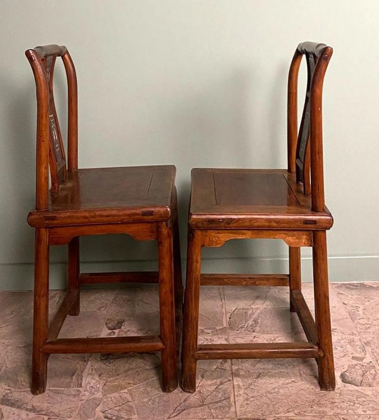 4 Chinese Ming style ceremonial chairs, late 19th century 9