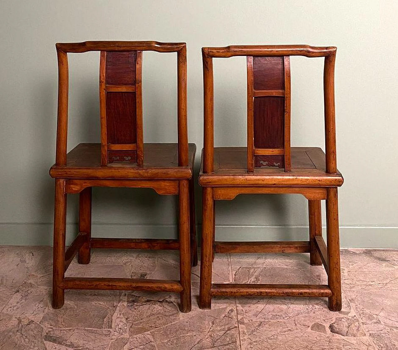 4 Chinese Ming style ceremonial chairs, late 19th century 10