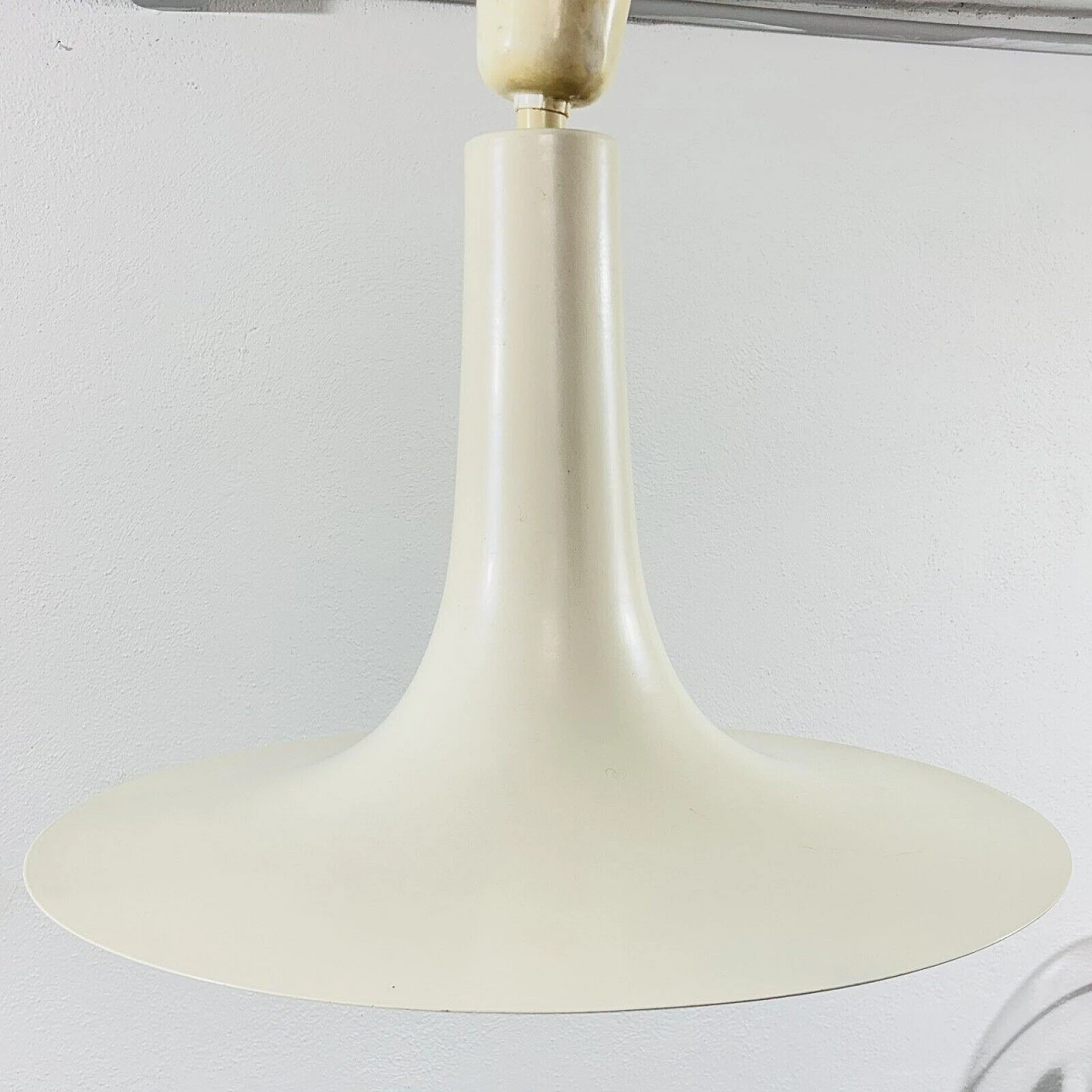 Danish enamelled metal pendant lamp, 1960s 8