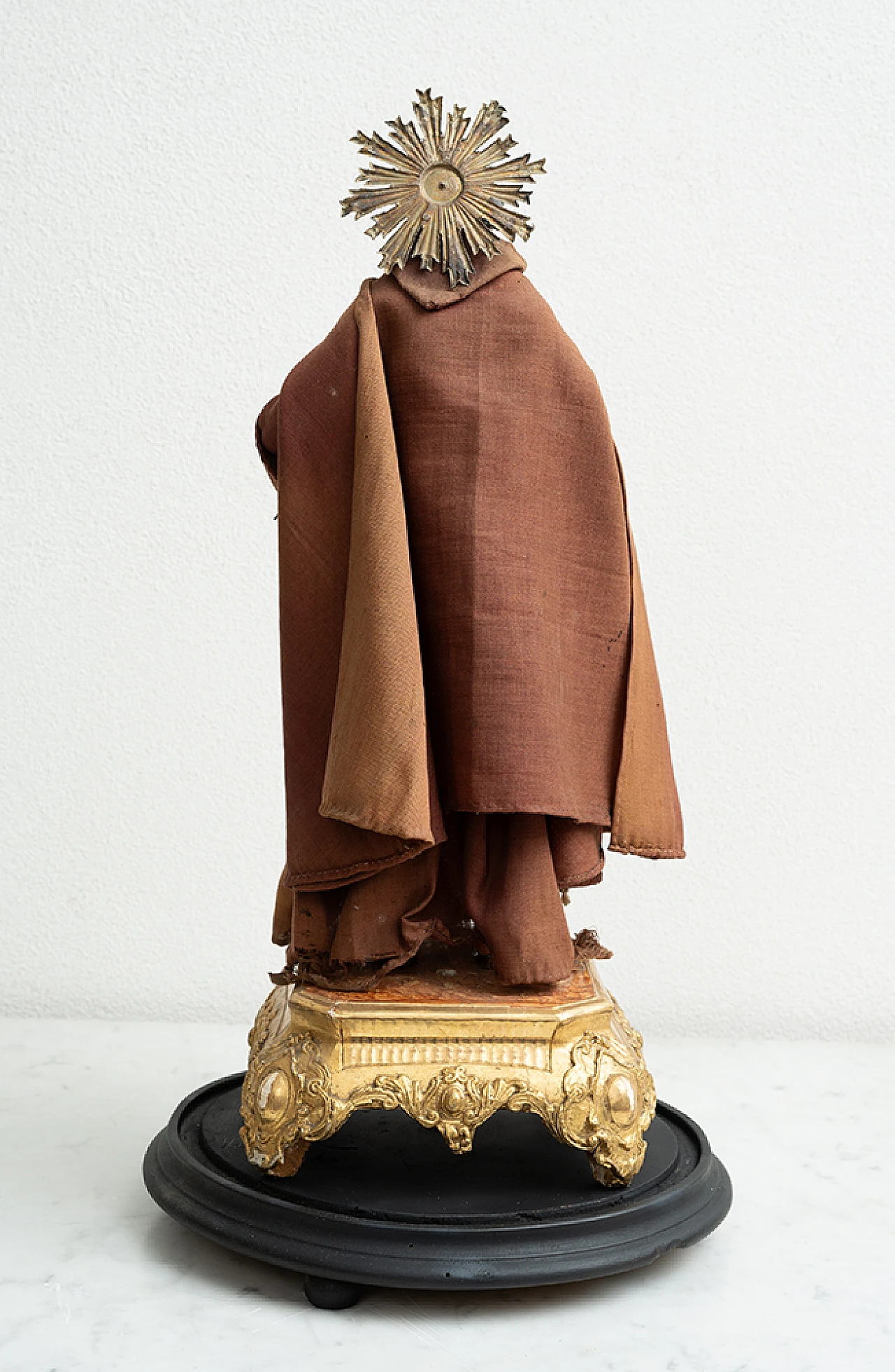 St. Cyrus, terracotta, wood and fabric sculpture, 19th century 6