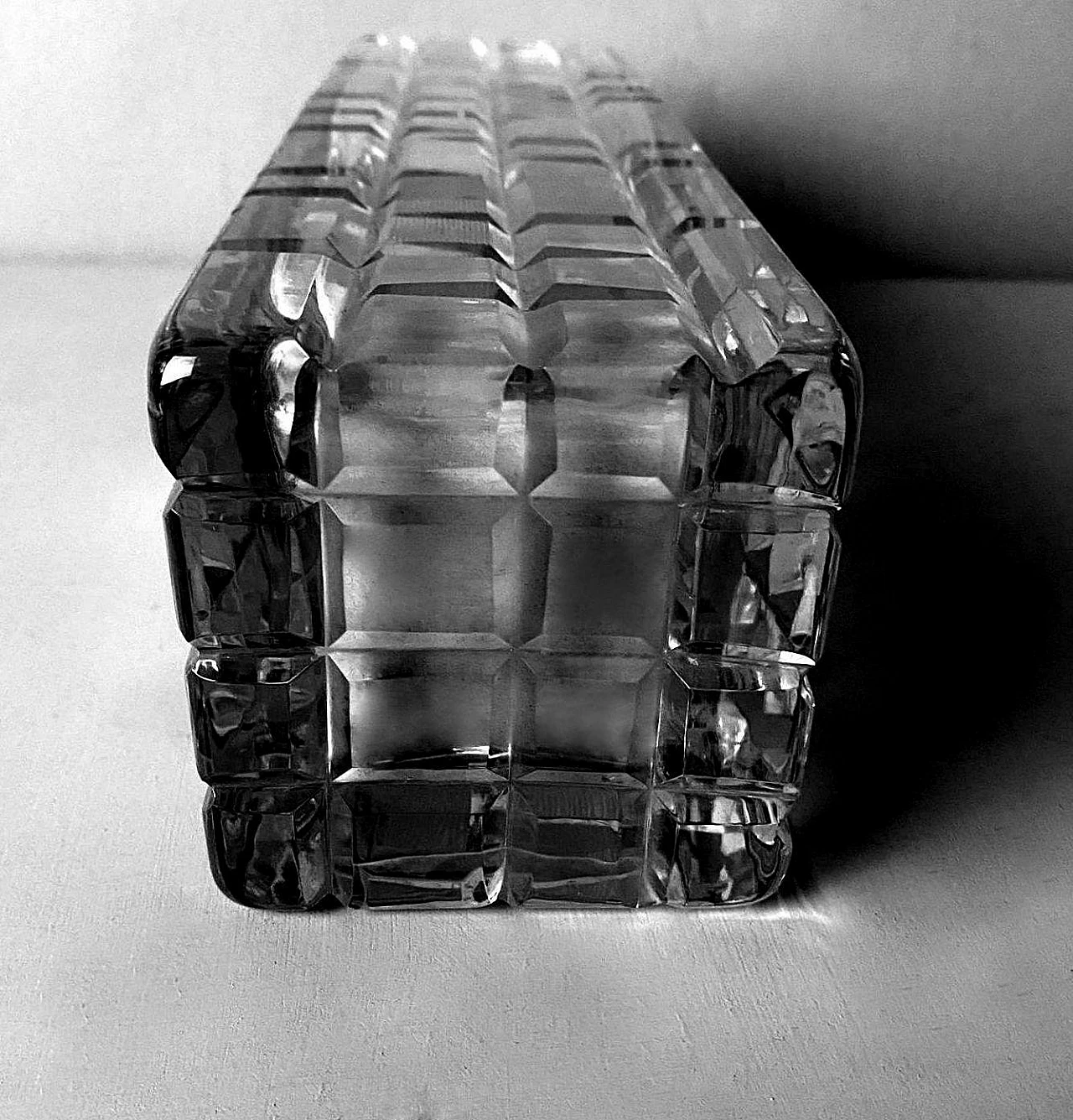 Cut and polished crystal vase, 1970s 17