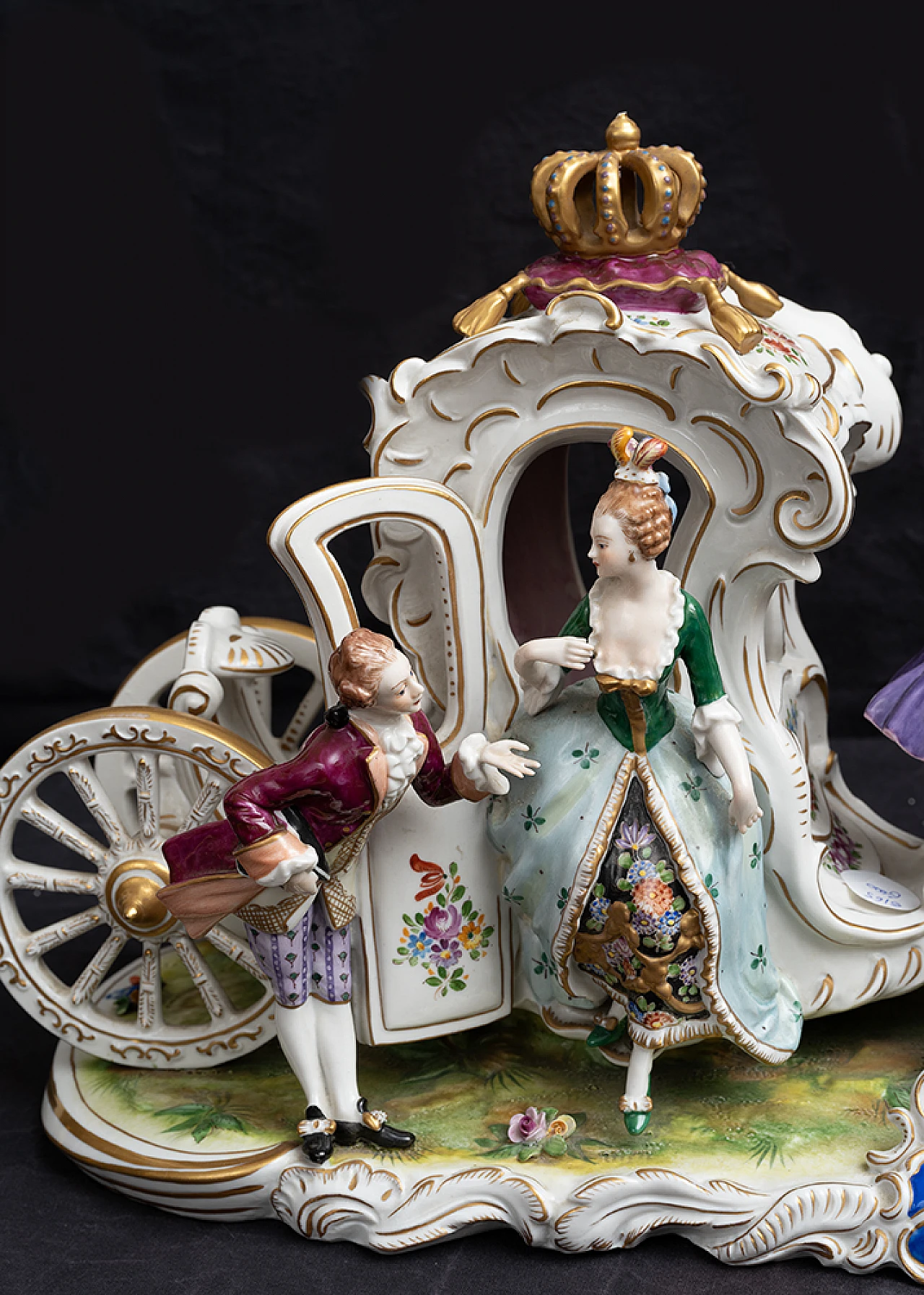 Carriage, Dresden porcelain sculpture, early 20th century 2