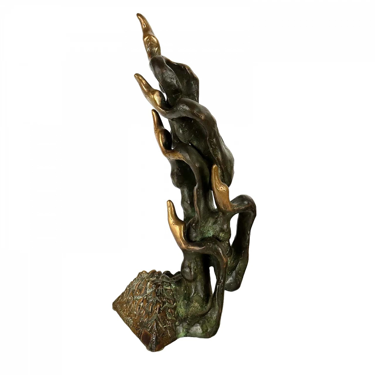 Gino Masciarelli, Volo d'anatre, scultura in bronzo 1