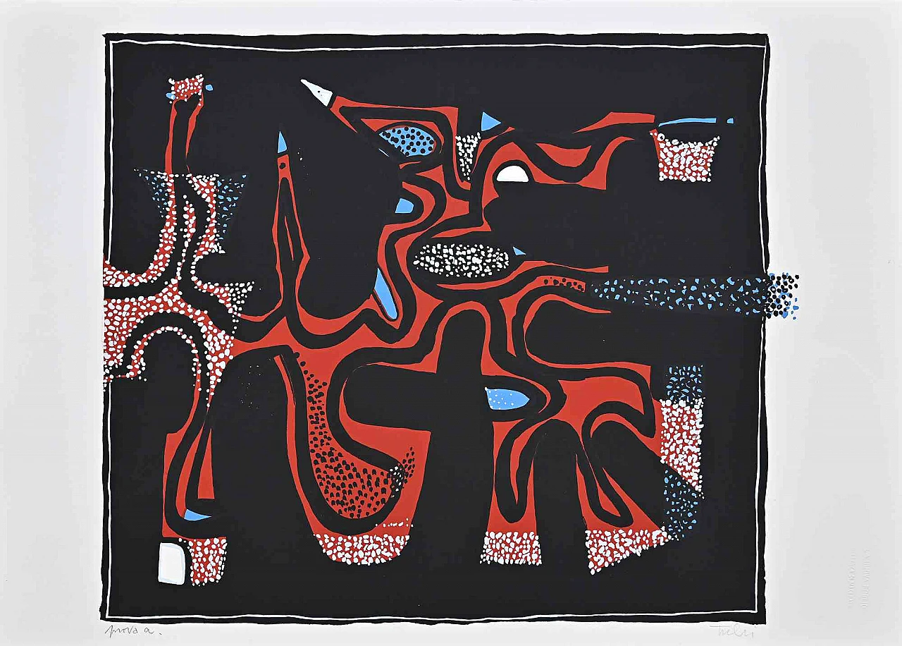 Wladimiro Tulli, Composizione astratta, Serigrafia 1960-1979 1