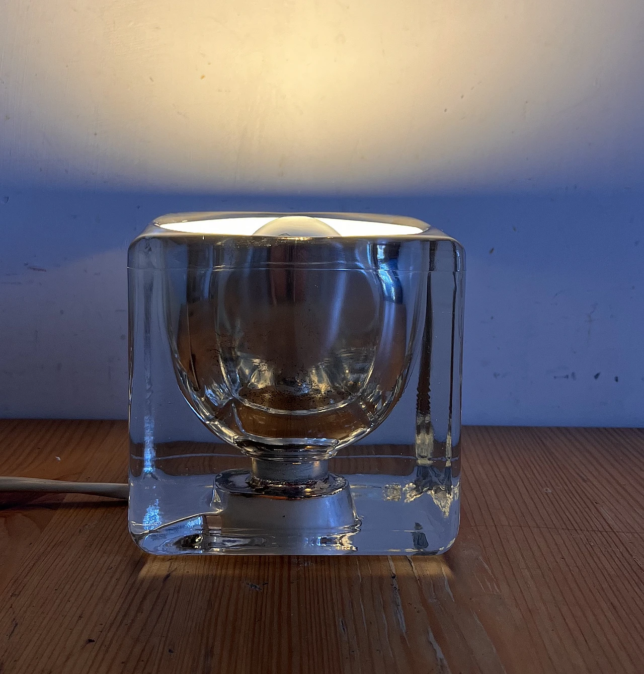 Lampada da tavolo Ice Cube di Peill & Putzler, anni '70 7