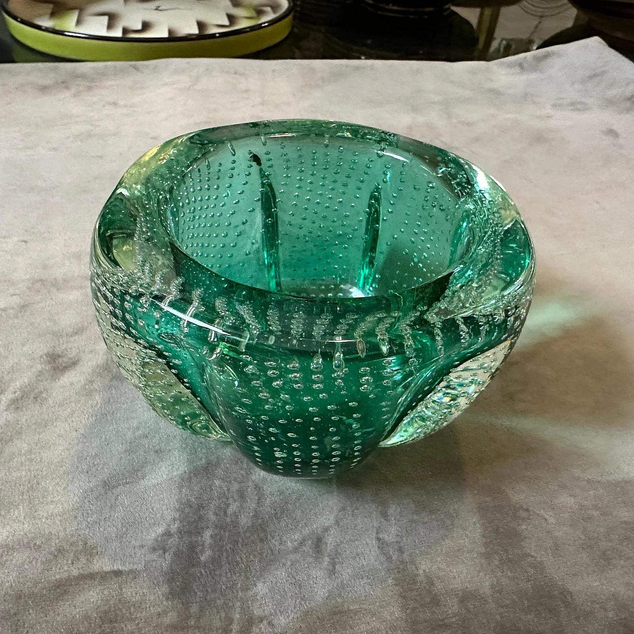 Bullicante glass bowl attributed to Barovier & Toso, 1950s 3