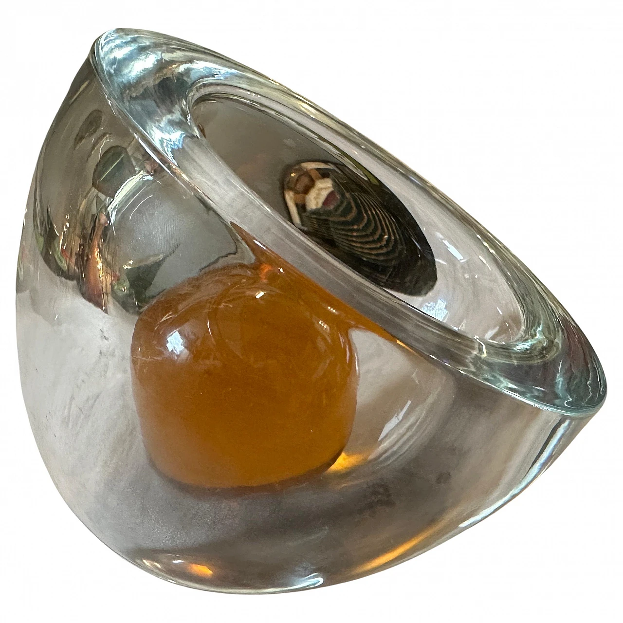 Murano glass ashtray by Alfredo Barbini, 1980s 1