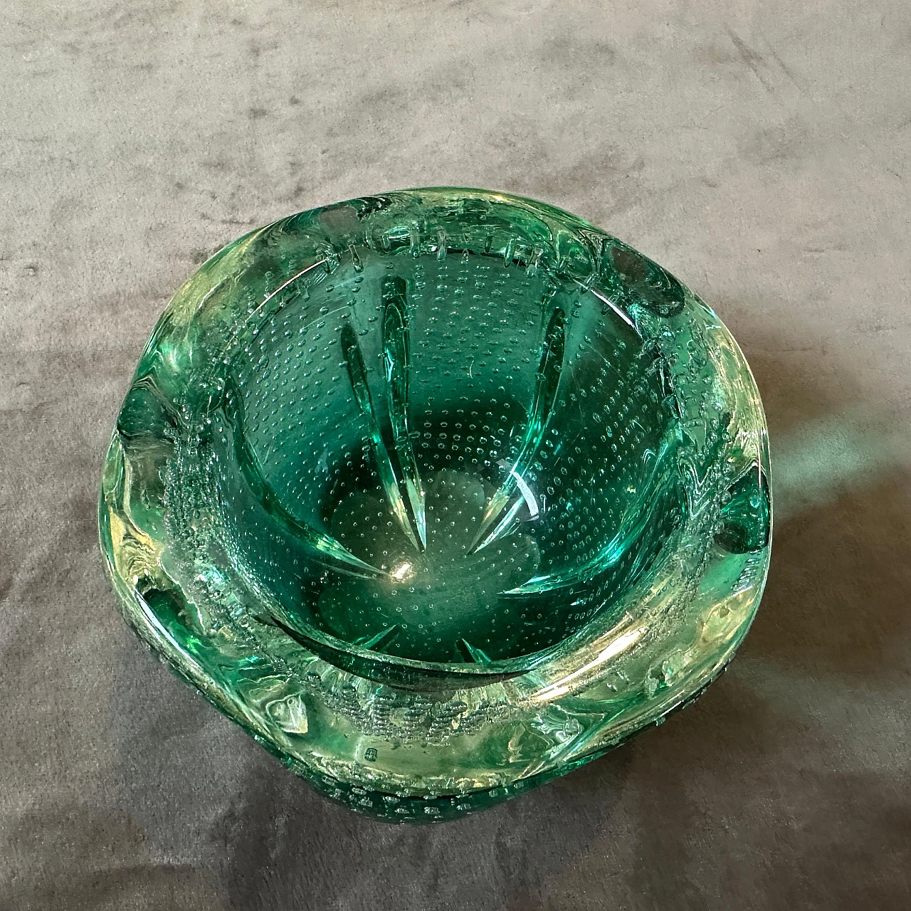 Bullicante glass bowl attributed to Barovier & Toso, 1950s 7