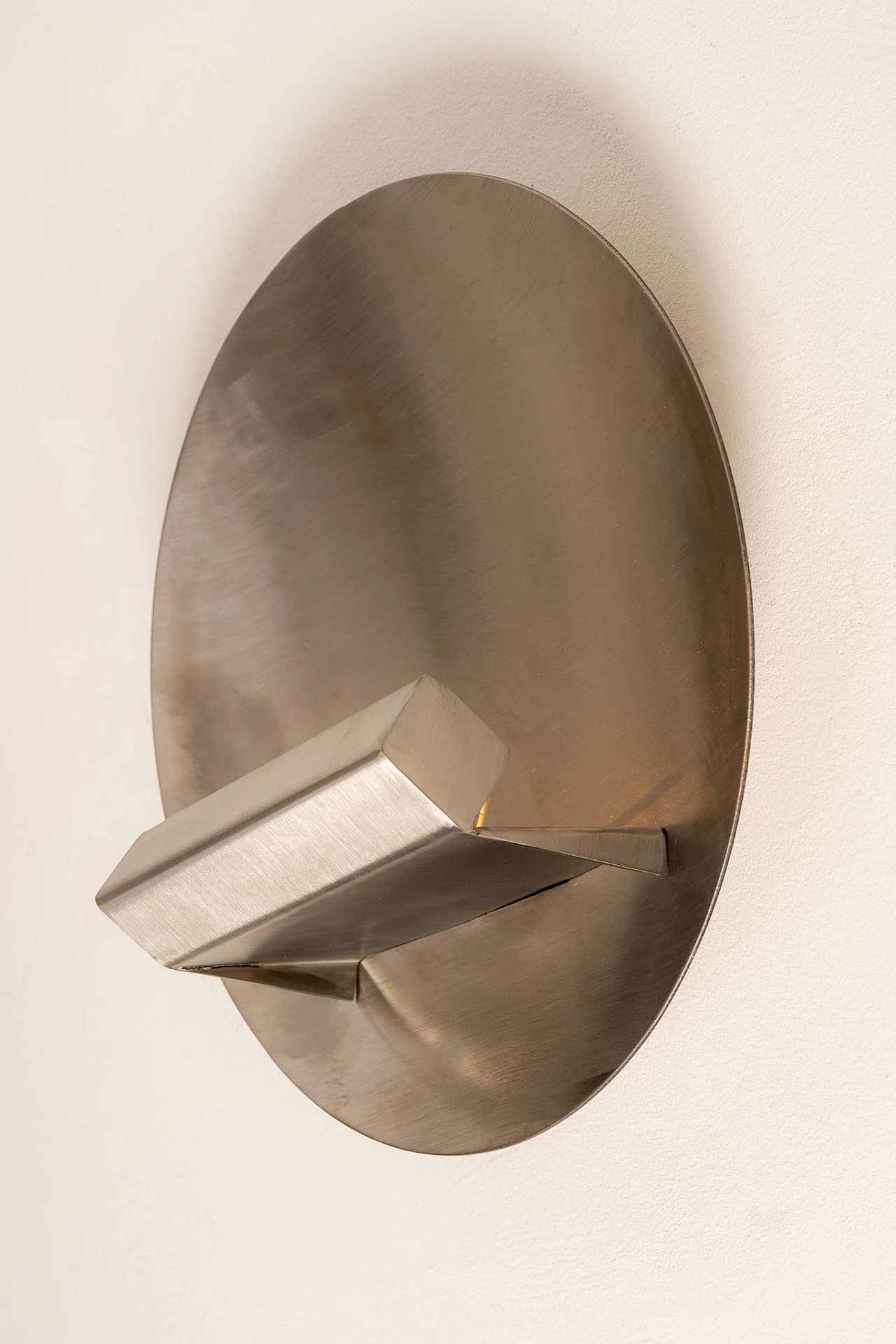 Pair of French Stainless Steel Wall Sconces by Maria Pergay, 1970s 2