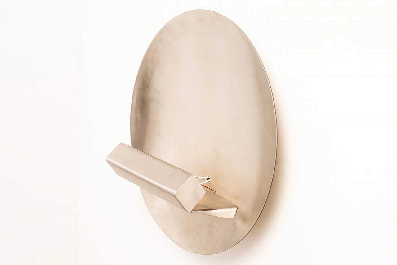 Pair of French Stainless Steel Wall Sconces by Maria Pergay, 1970s 5