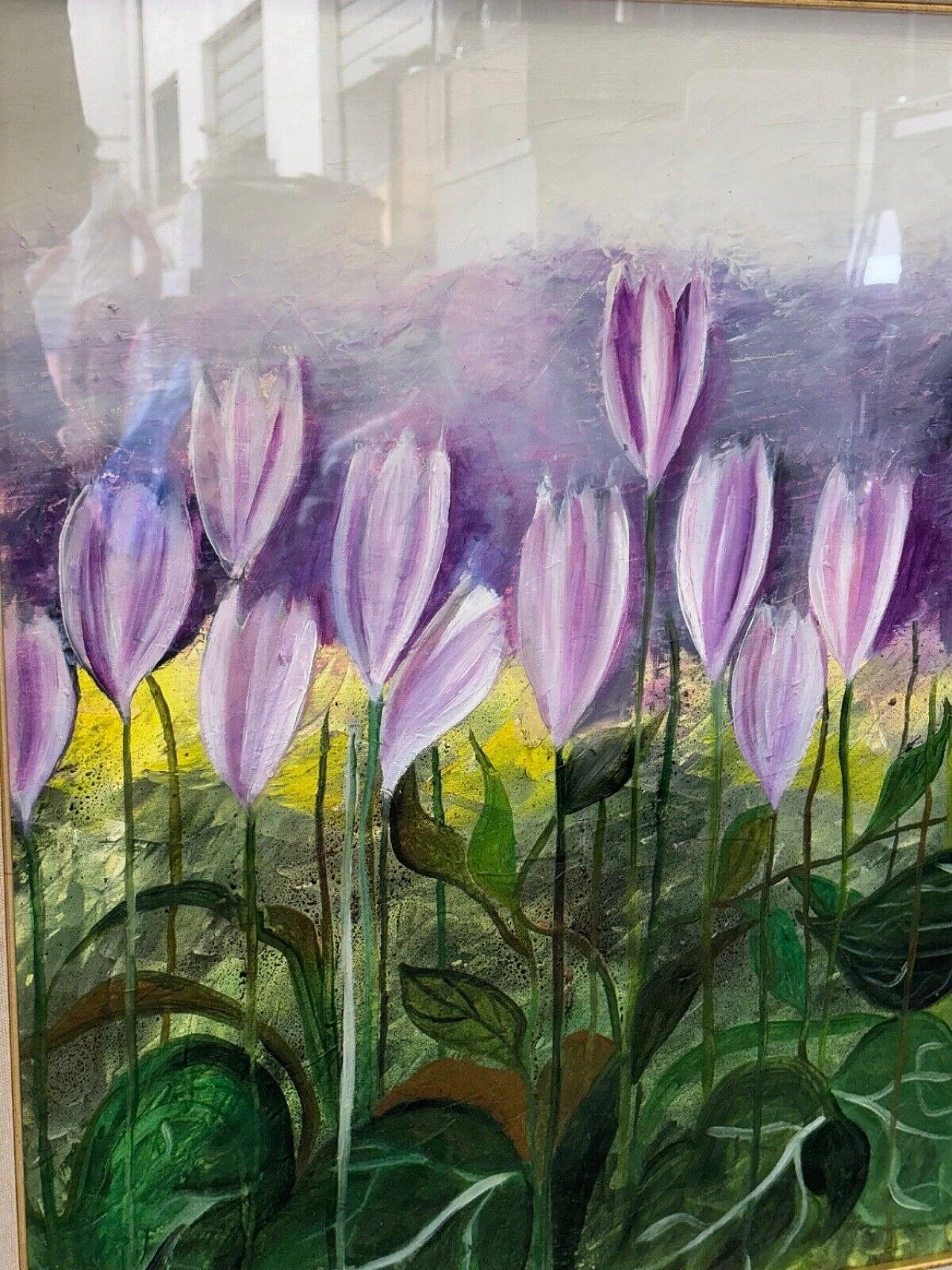 F. Lenti, tulip field, oil painting on canvas, 1973 5