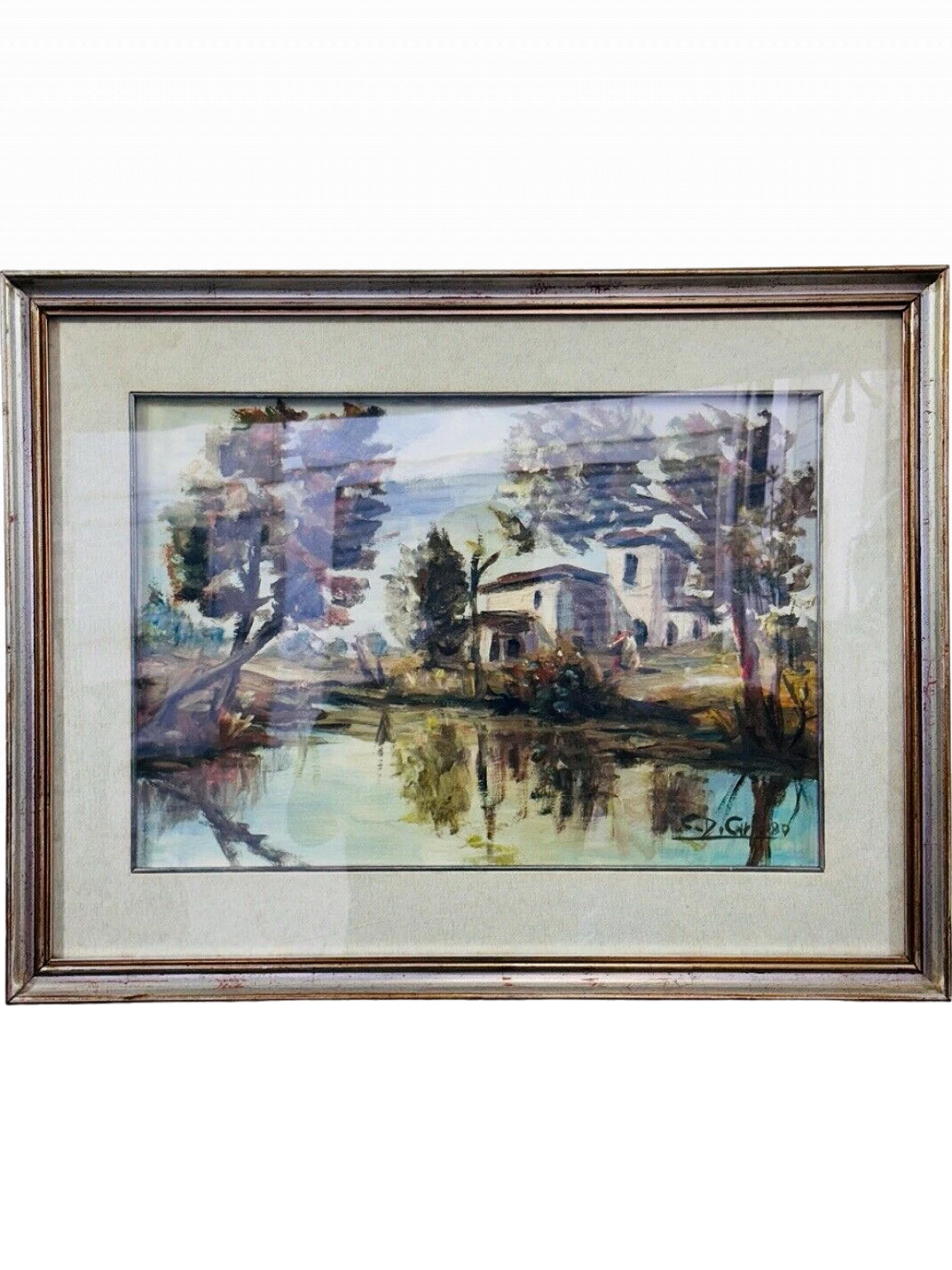 C. Di Carlo, landscape, oil painting on canvas, 1980 2