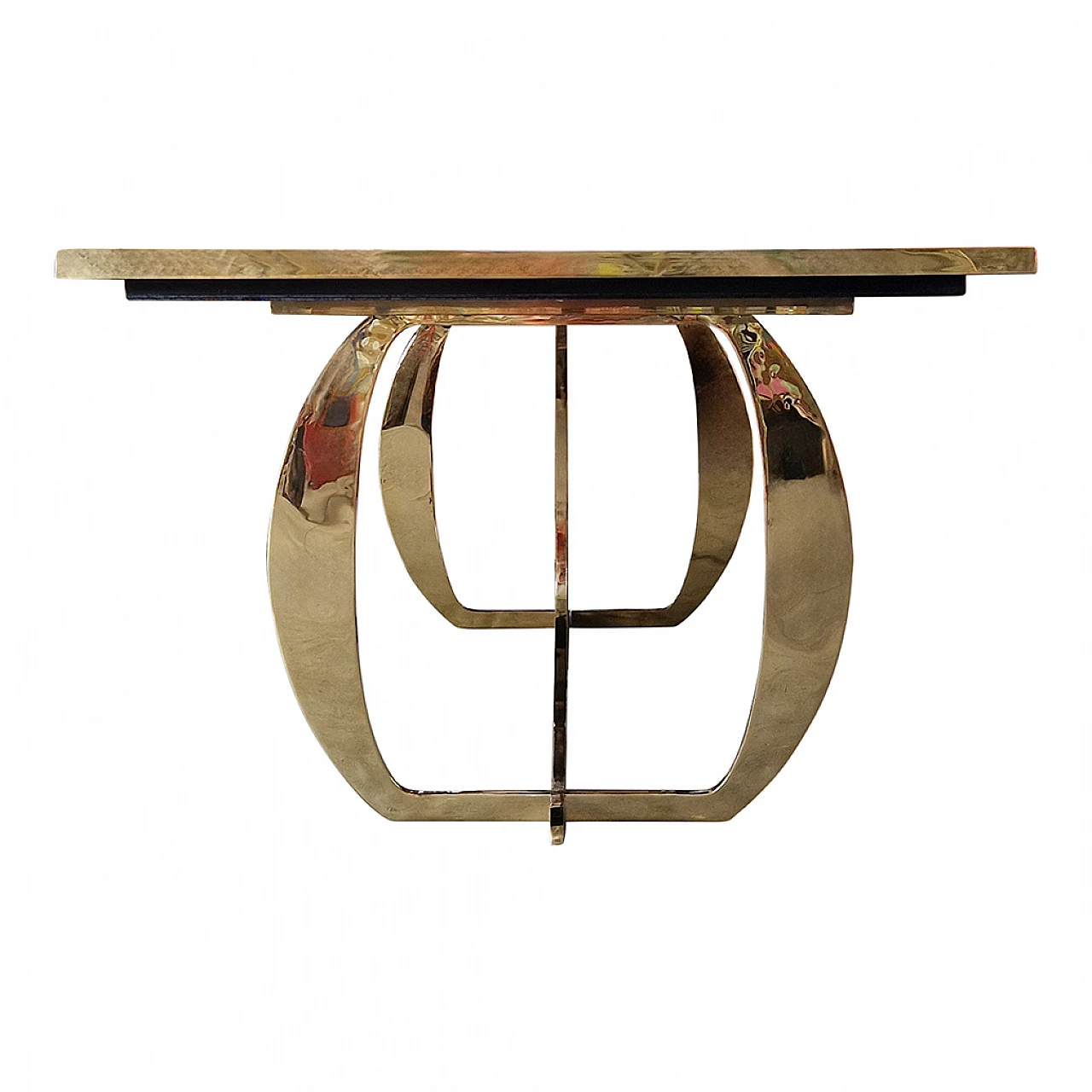 Mondrian-style Murano glass top table, 1990s 1