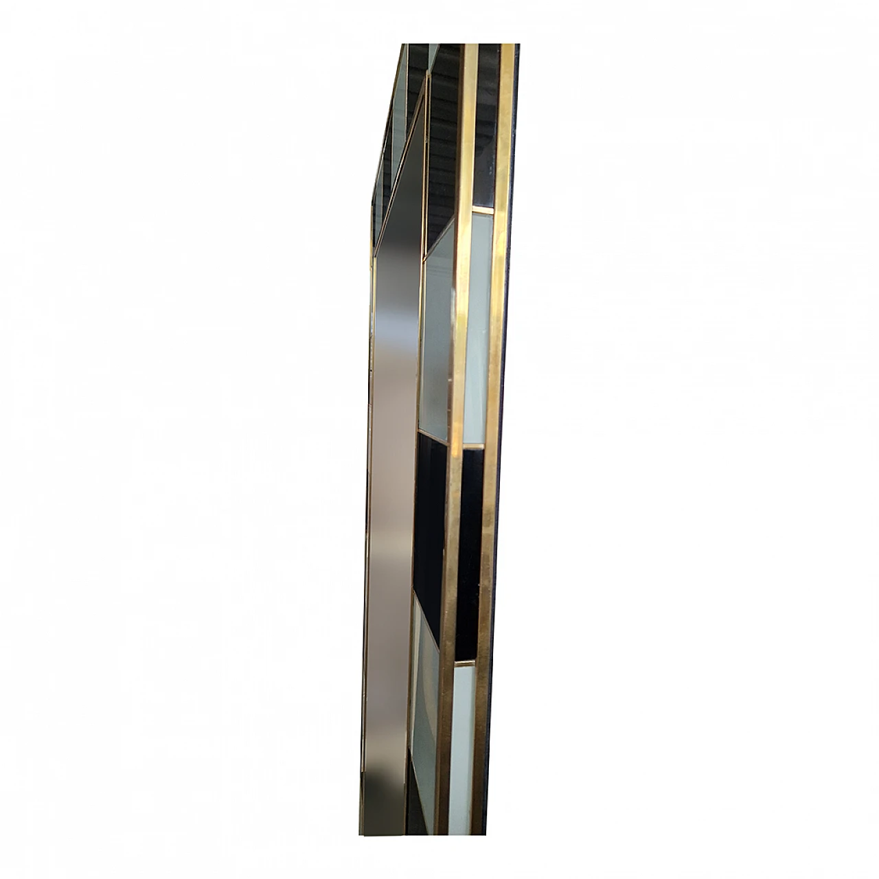 Black and white Murano glass mirror, 1980s 6