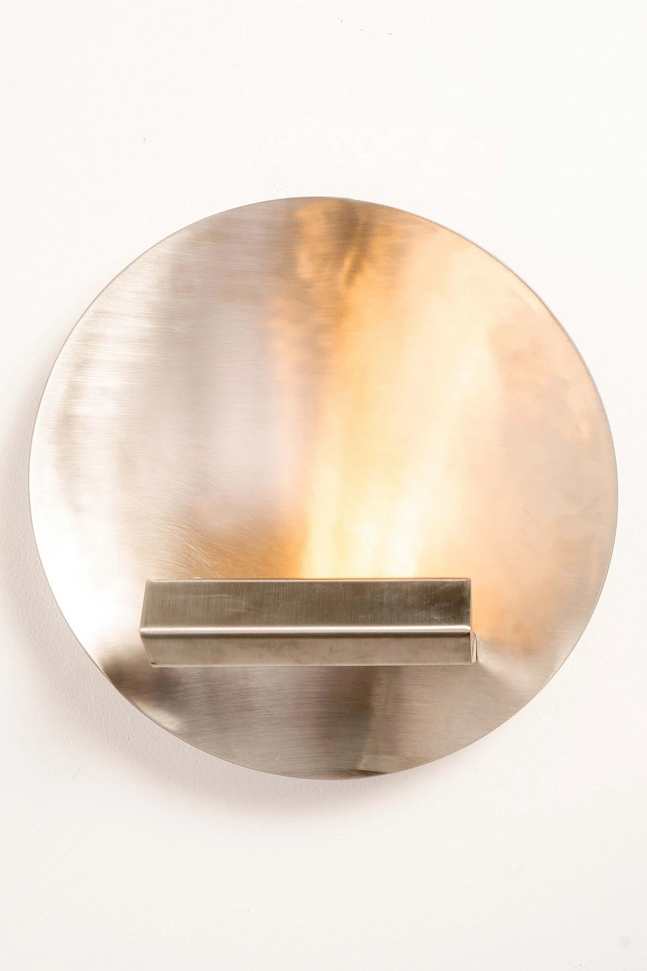 Stainless steel wall lamp by Maria Pergay, 1970s 5