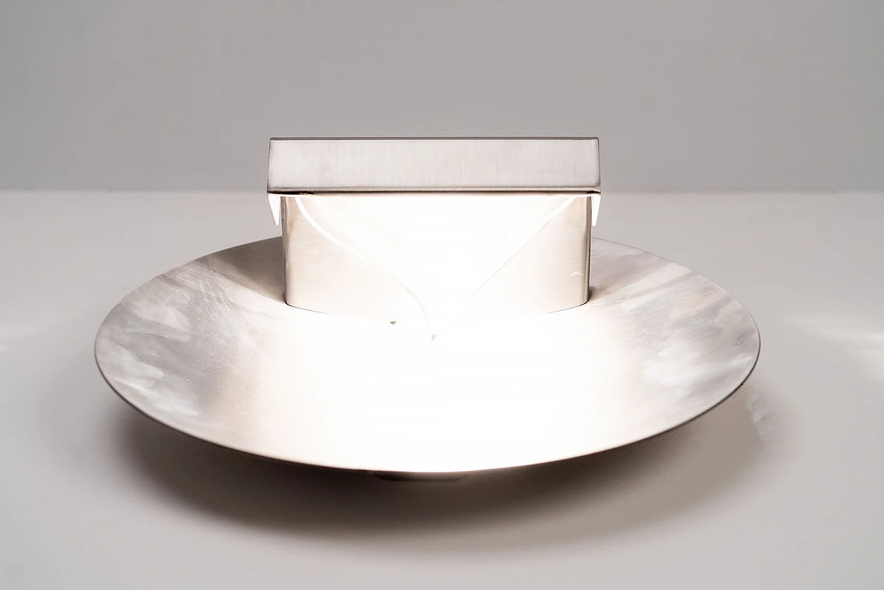 Stainless steel wall lamp by Maria Pergay, 1970s 10