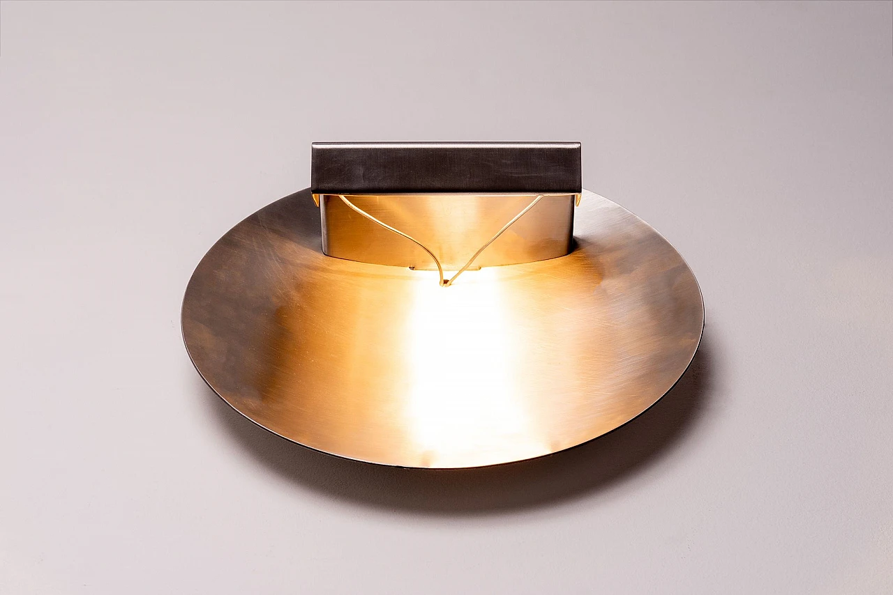 Stainless steel wall lamp by Maria Pergay, 1970s 11