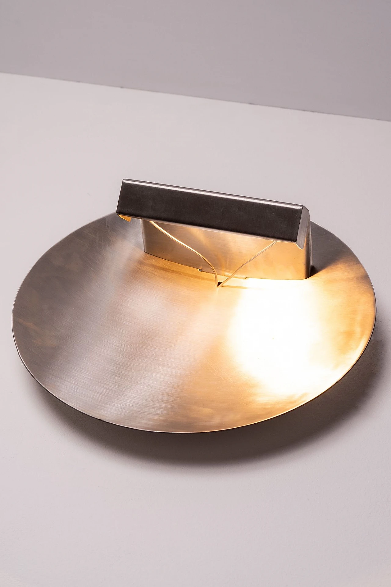 Stainless steel wall lamp by Maria Pergay, 1970s 13