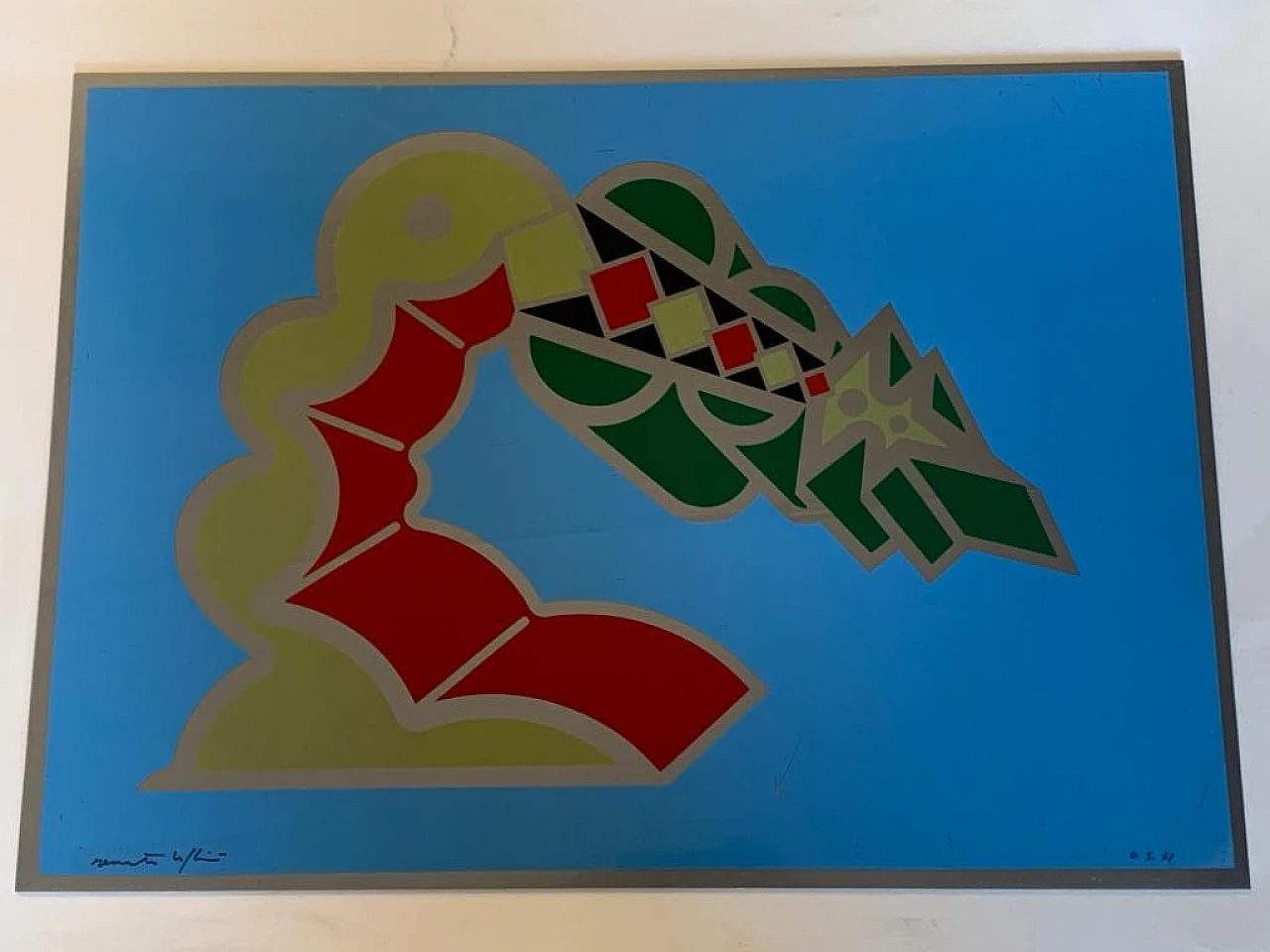 R. Volpini, Dreamlike element, silkscreen print on plastic, 1970s 3