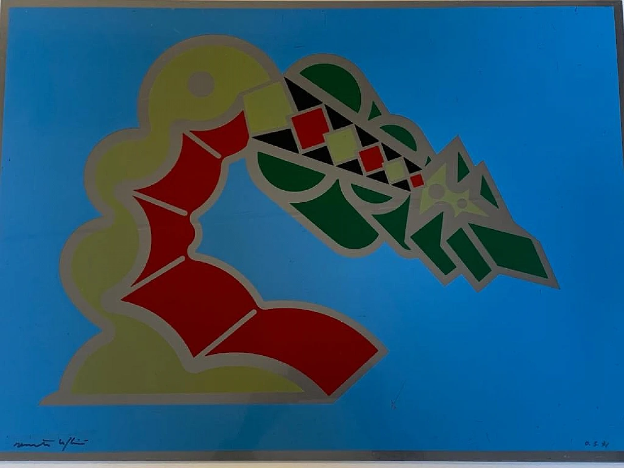 R. Volpini, Dreamlike element, silkscreen print on plastic, 1970s 5