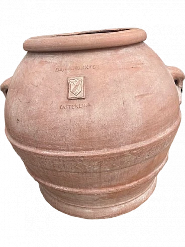 Tuscan oil jar by F. Di Adamo Ricceri, 19th century