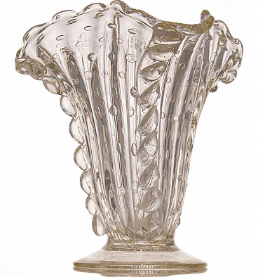 Murano glass vase by E. Barovier for Barovier & Toso, 1940s