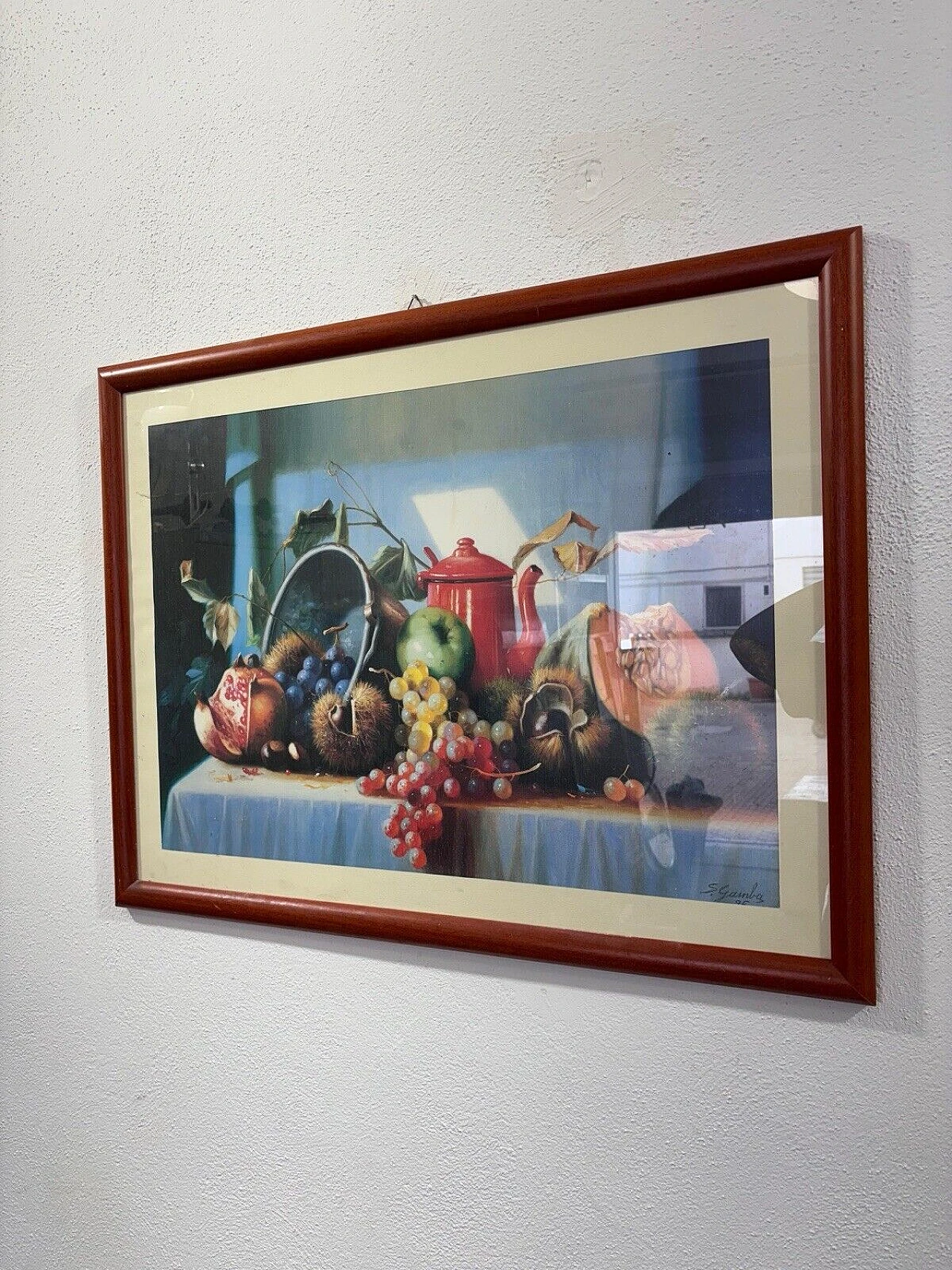 S. Gamba, Still life, mixed media on paper, 1995 1