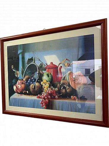 S. Gamba, Still life, mixed media on paper, 1995