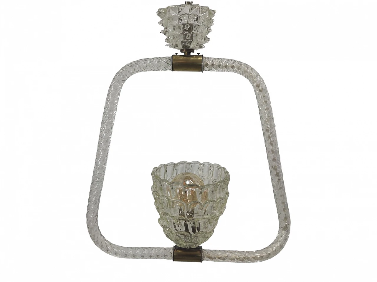 Art Deco lamp in Murano glass, 1930s 1