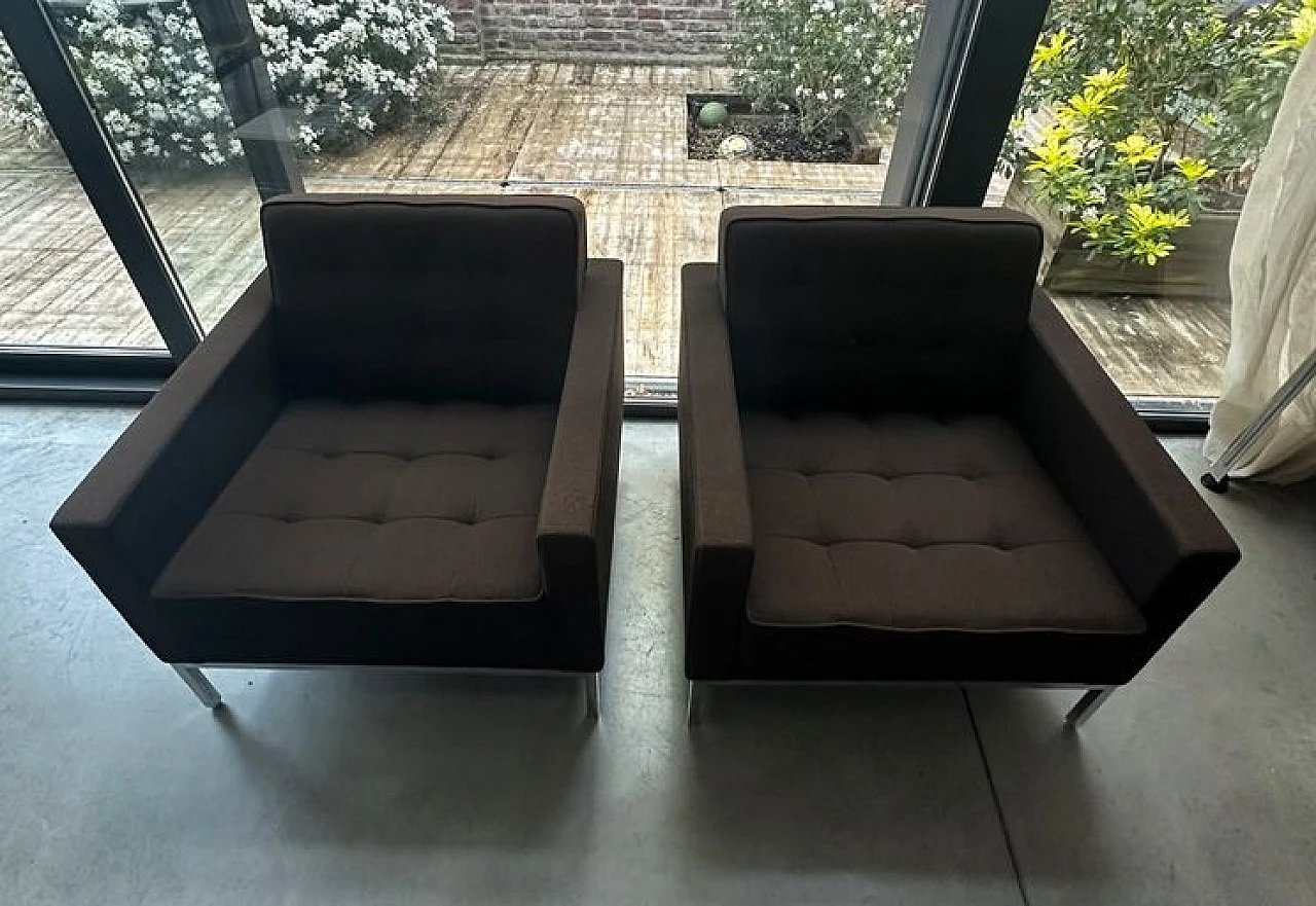 Pair of Lounge Studio armchairs by Florence Knoll for Knoll 2